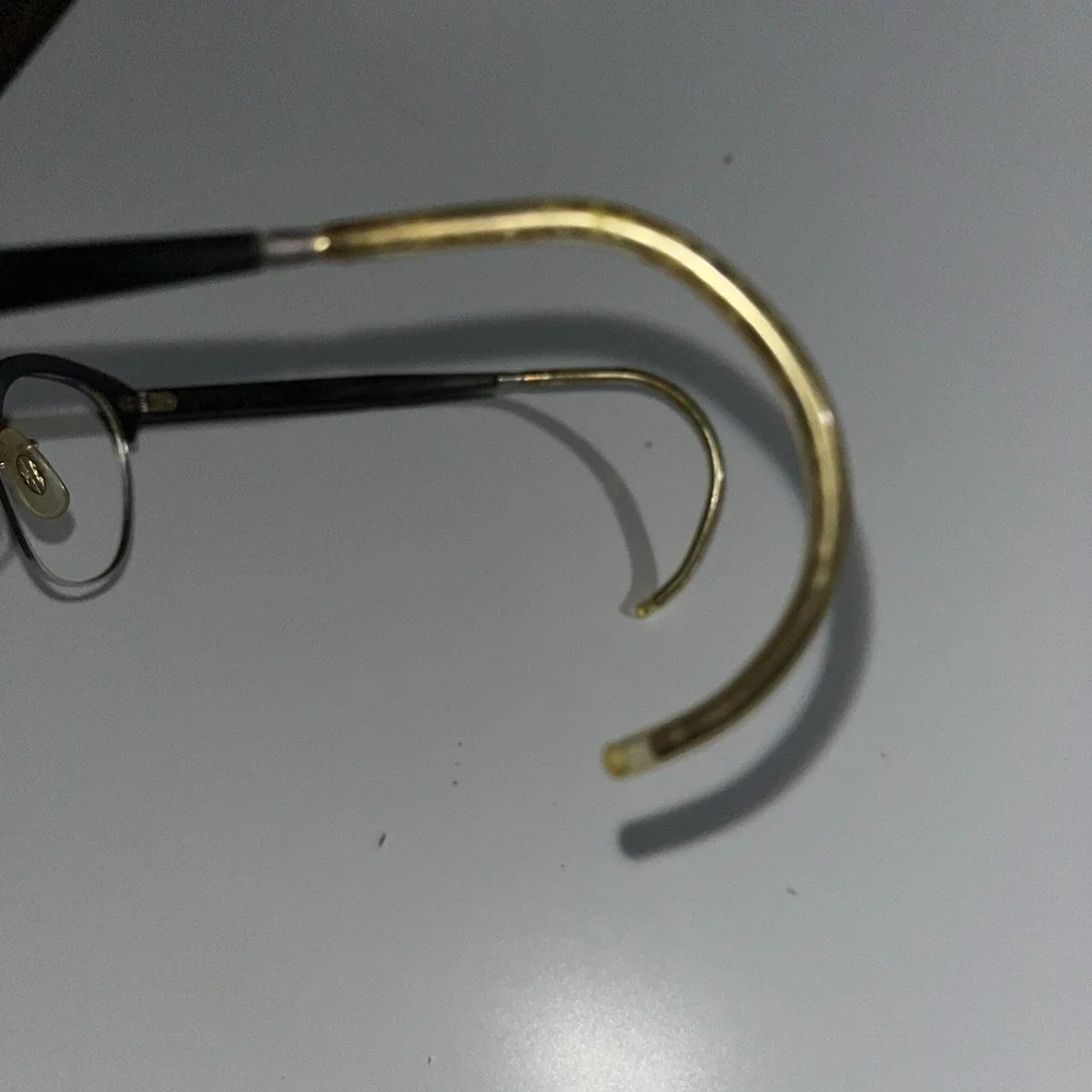 Shuron 6 1/2 Vtg 12k GF 46 Browline‎ Eyeglass Frames Retro 22 M/M Cable Temple